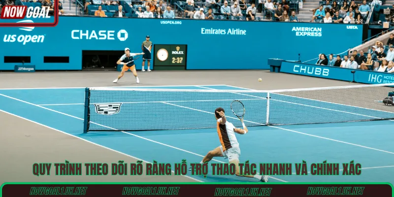 Quy trình theo dõi rõ ràng hỗ trợ thao tác nhanh và chính xác